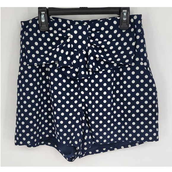 Disney Collection by Lauren Conrad Navy White Polka Dot Bow Shorts Women's S - Picture 1 of 13